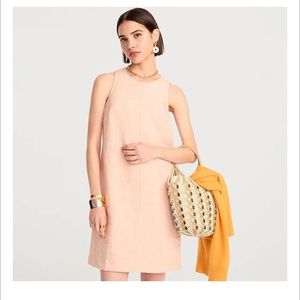 NWT J Crew Apricot Linen Shift Dress.